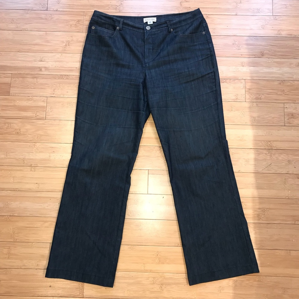 St John Sport Navy Denim Jeans Size 12